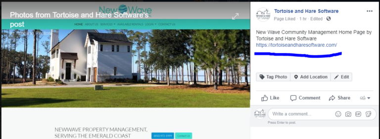 photo caption link to your website