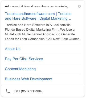 bid on branded keywords to unlock ad extensions