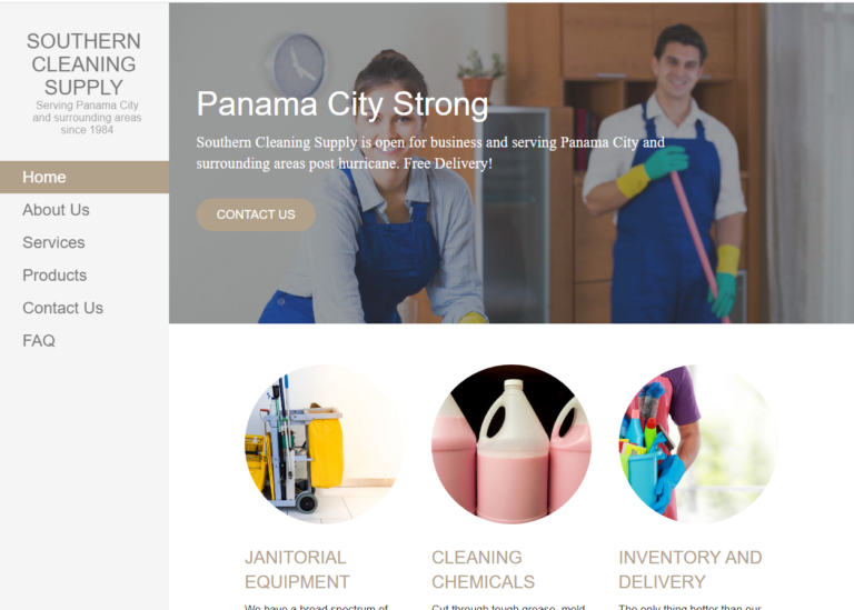 Janitorial Supply Company Website Development