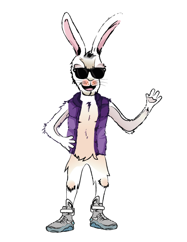 Dash, The Hare. Brand Character for Tortoise and Hare Software