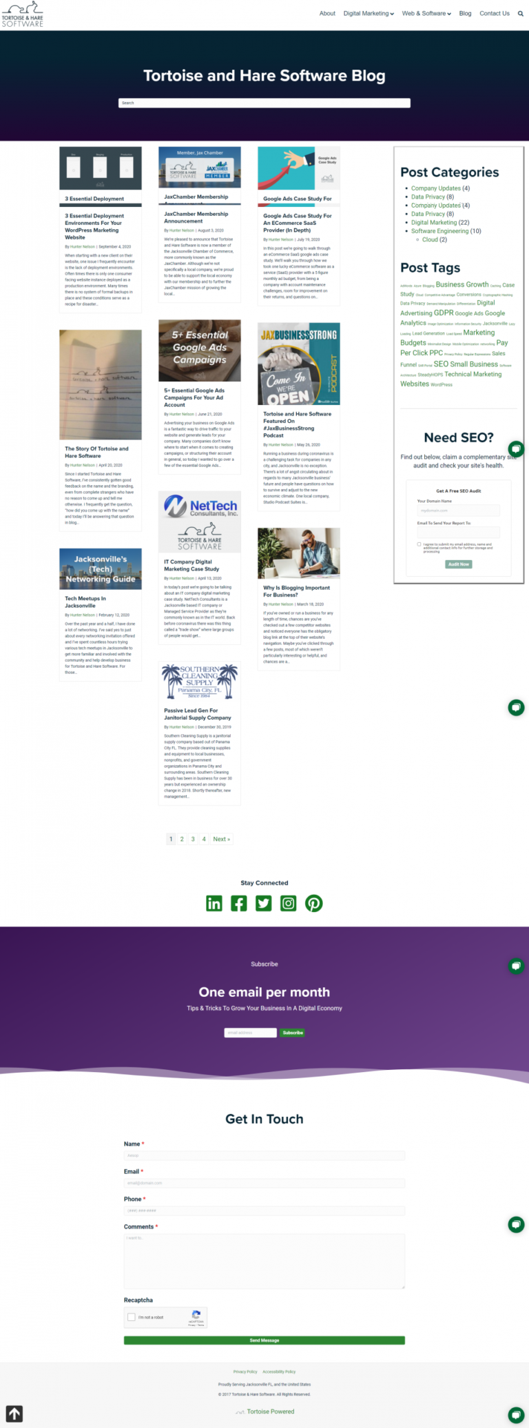 blogroll template example of good design and ux