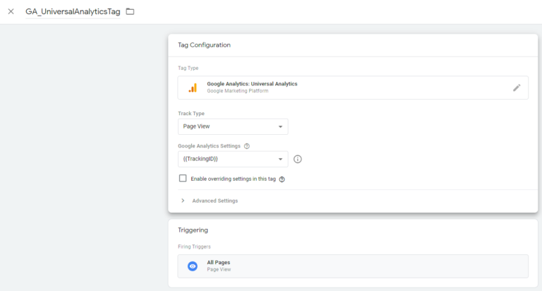google analytics in google tag manager