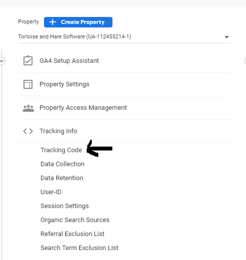 google analytics tracking code