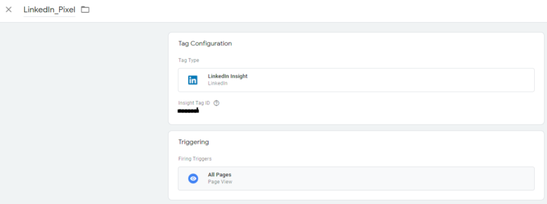 linkedin pixel tag in gtm