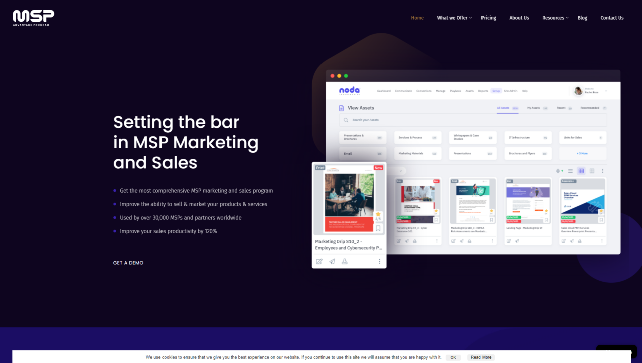 msp marketing automation homepage
