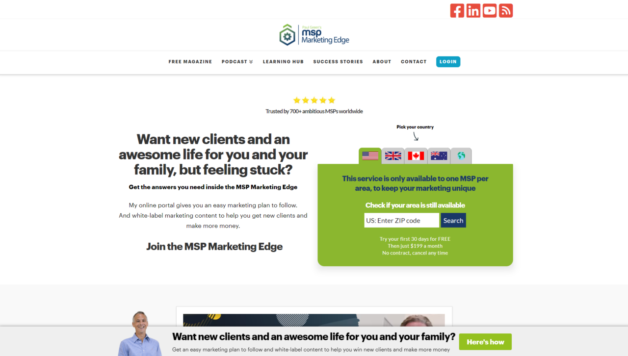 msp content agency homepage