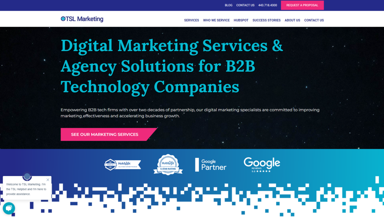 msp hubspot agency homepage