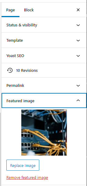 featured image on msp wordpress website page on network support