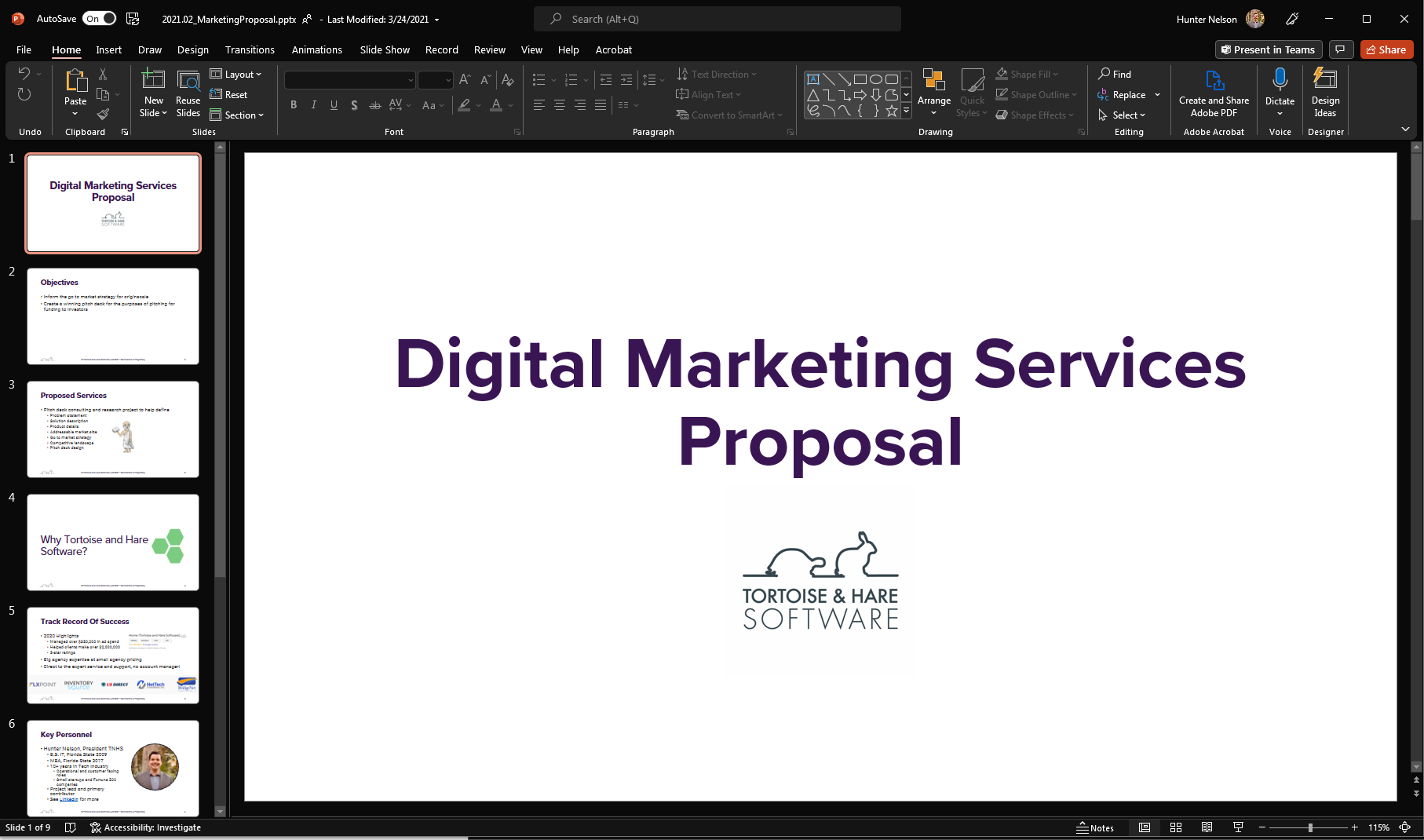 free digital marketing proposal