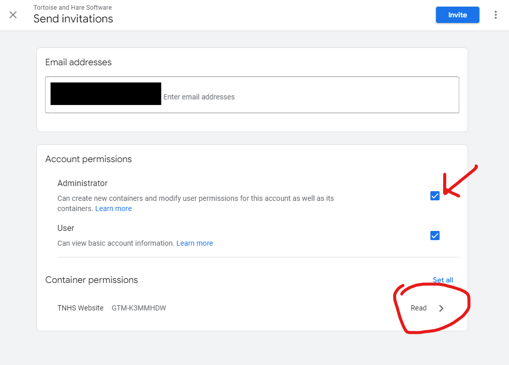 Granting Access To Google Tag Manager