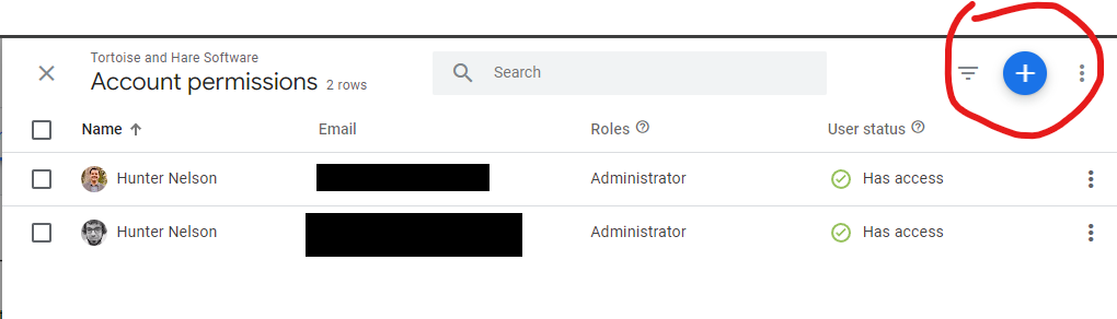 user list of google tag manager container
