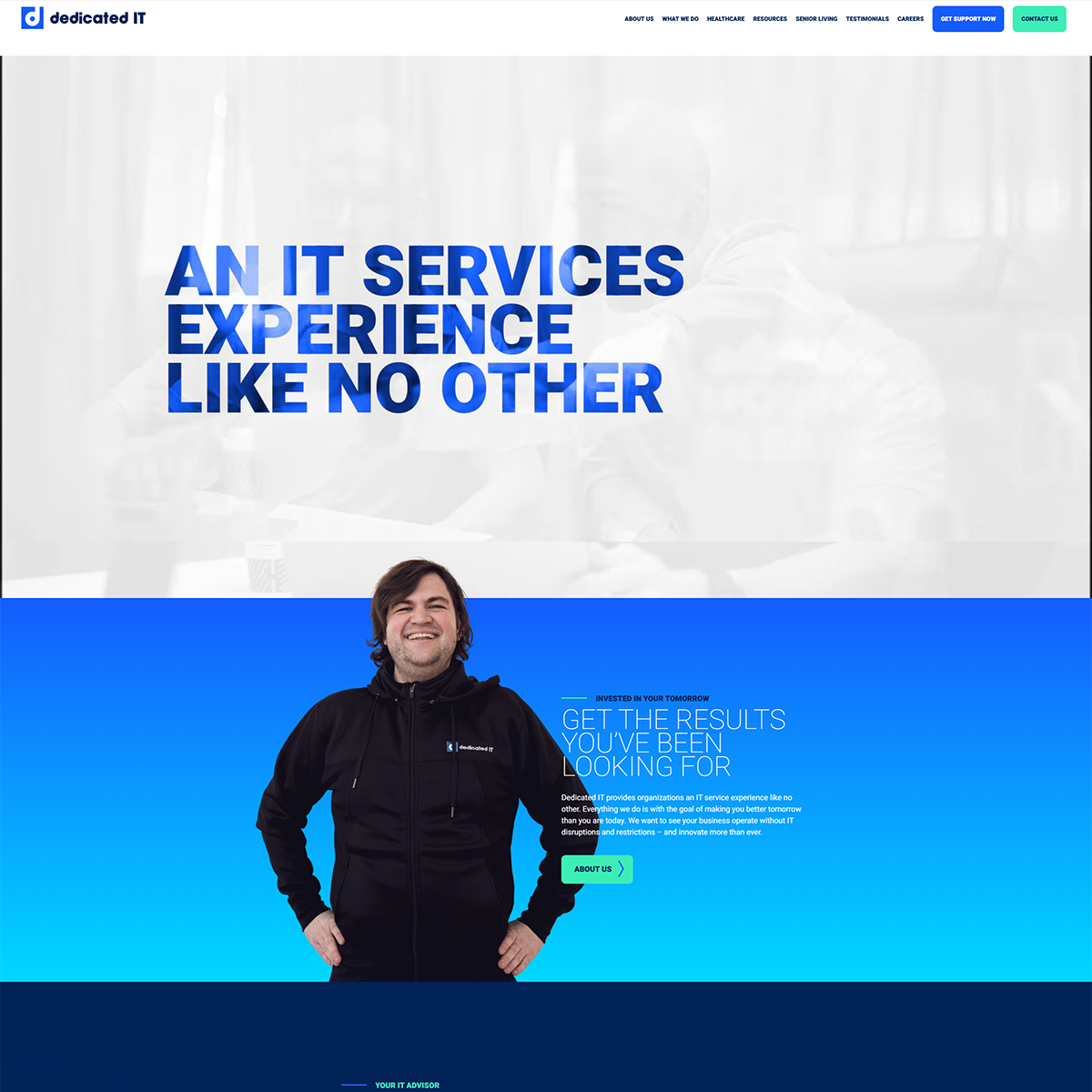 bolding high energy branding on an msp website