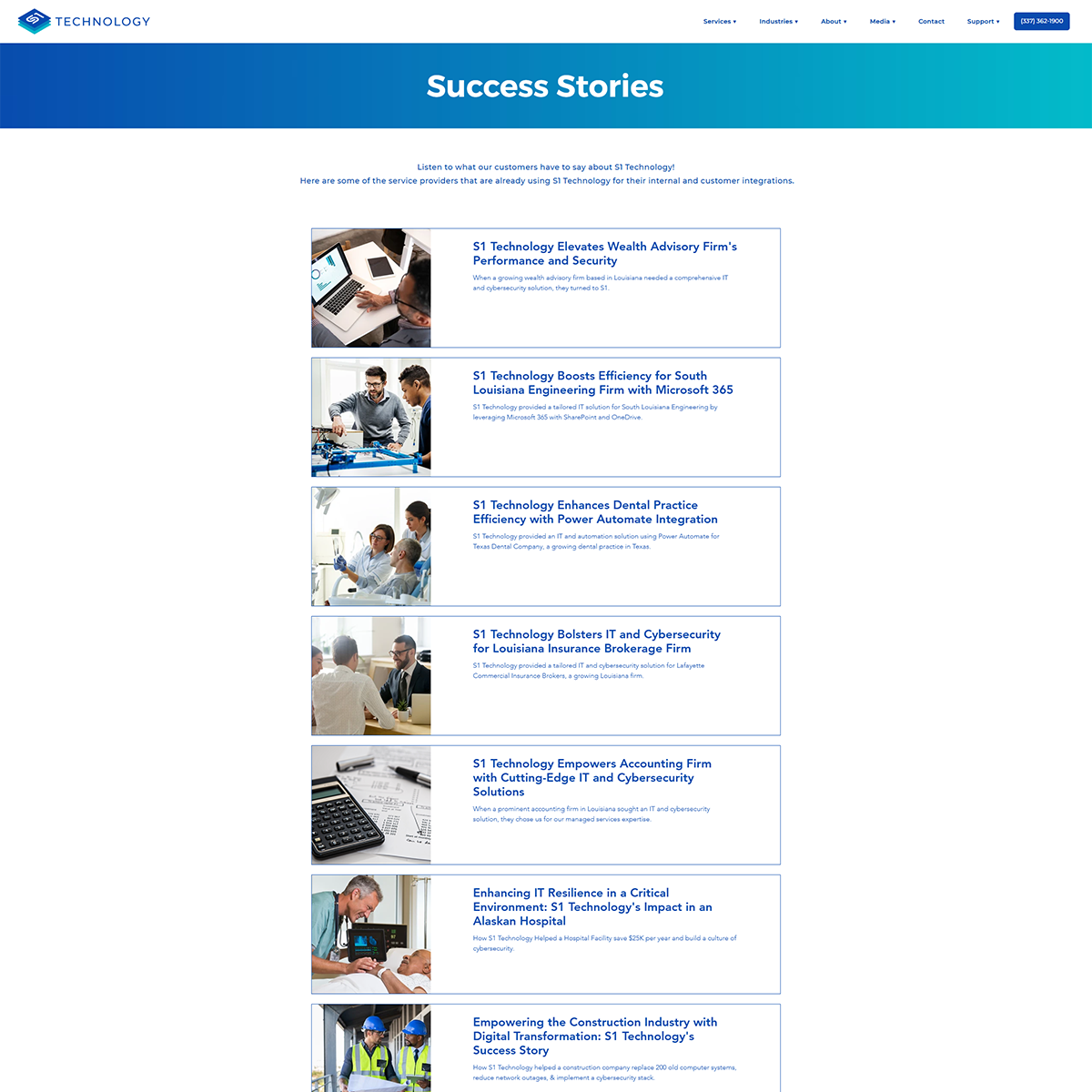 great case studies on an msp website