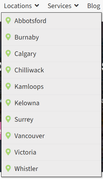 location pages for an msp
