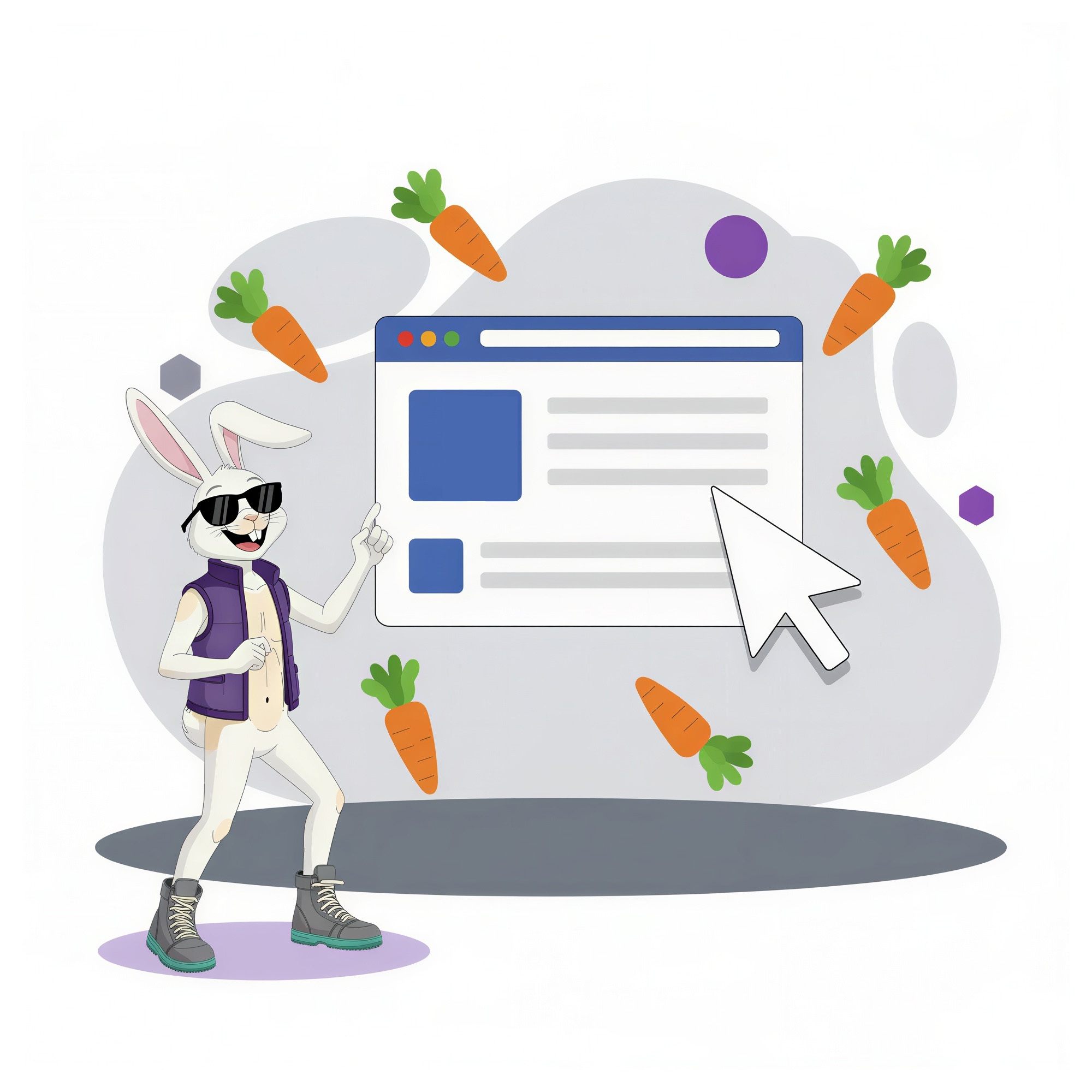 mouse points hovering over a large facebook ad in the feed