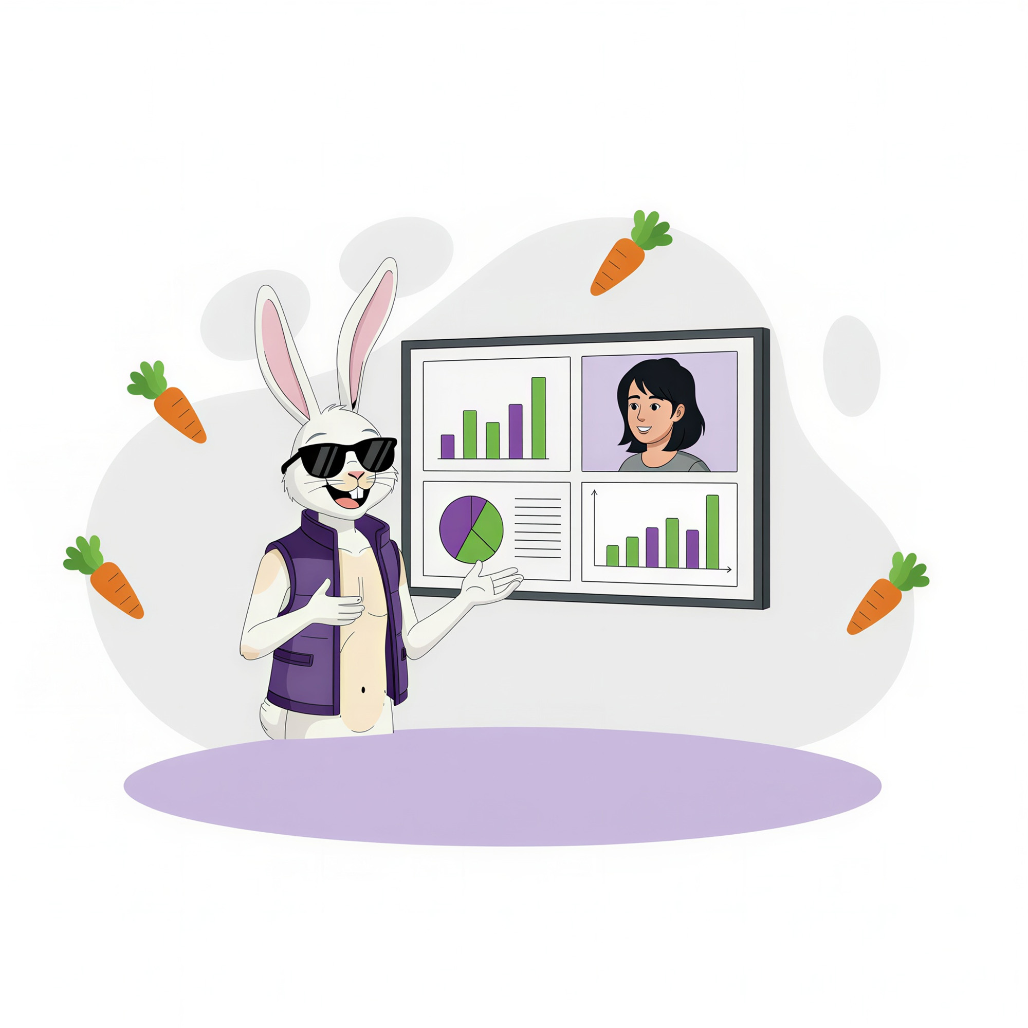 two people on a monthly reporting call looking at looker studio reports about reddit advertising performance