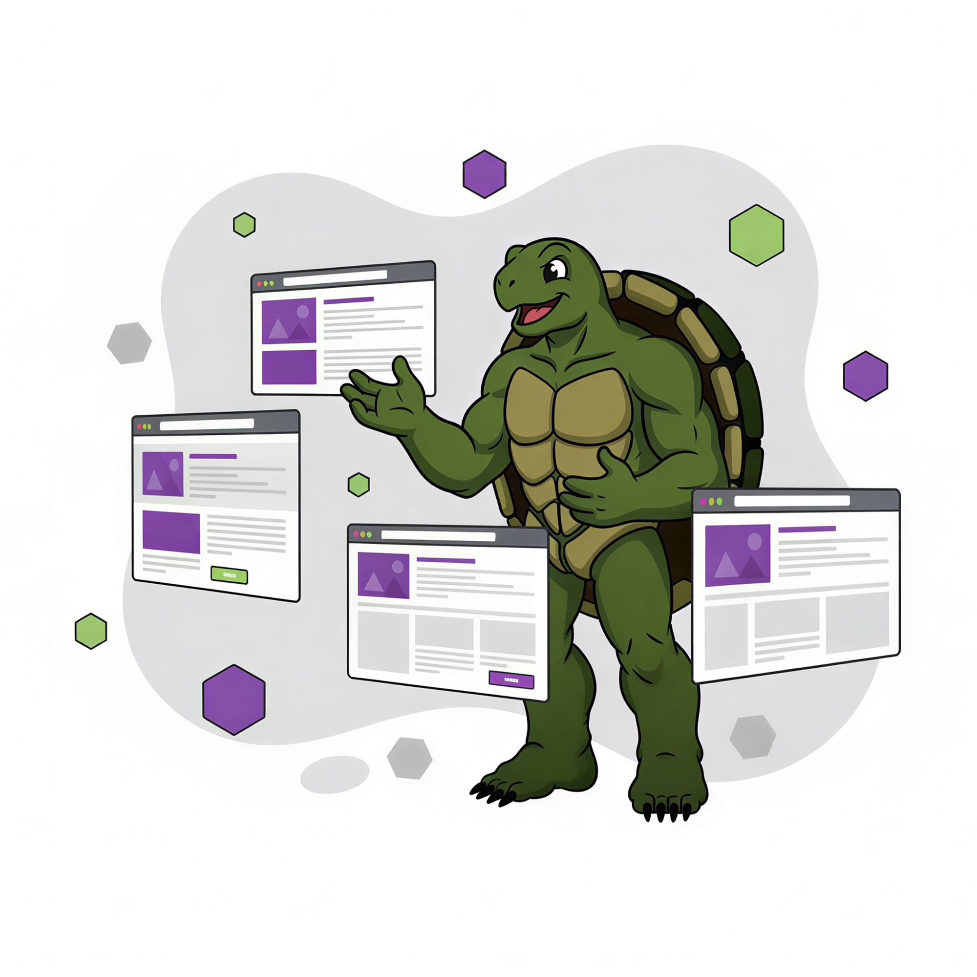 web developer building some of the inner landing pages on a new website