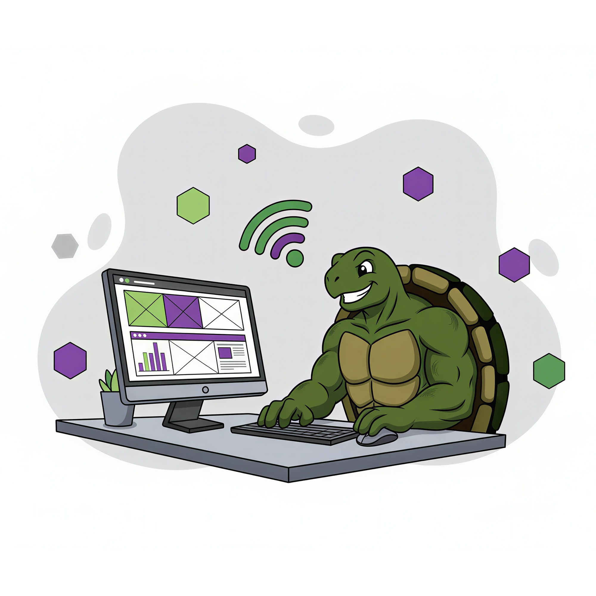 web developer working on building out a website homepage