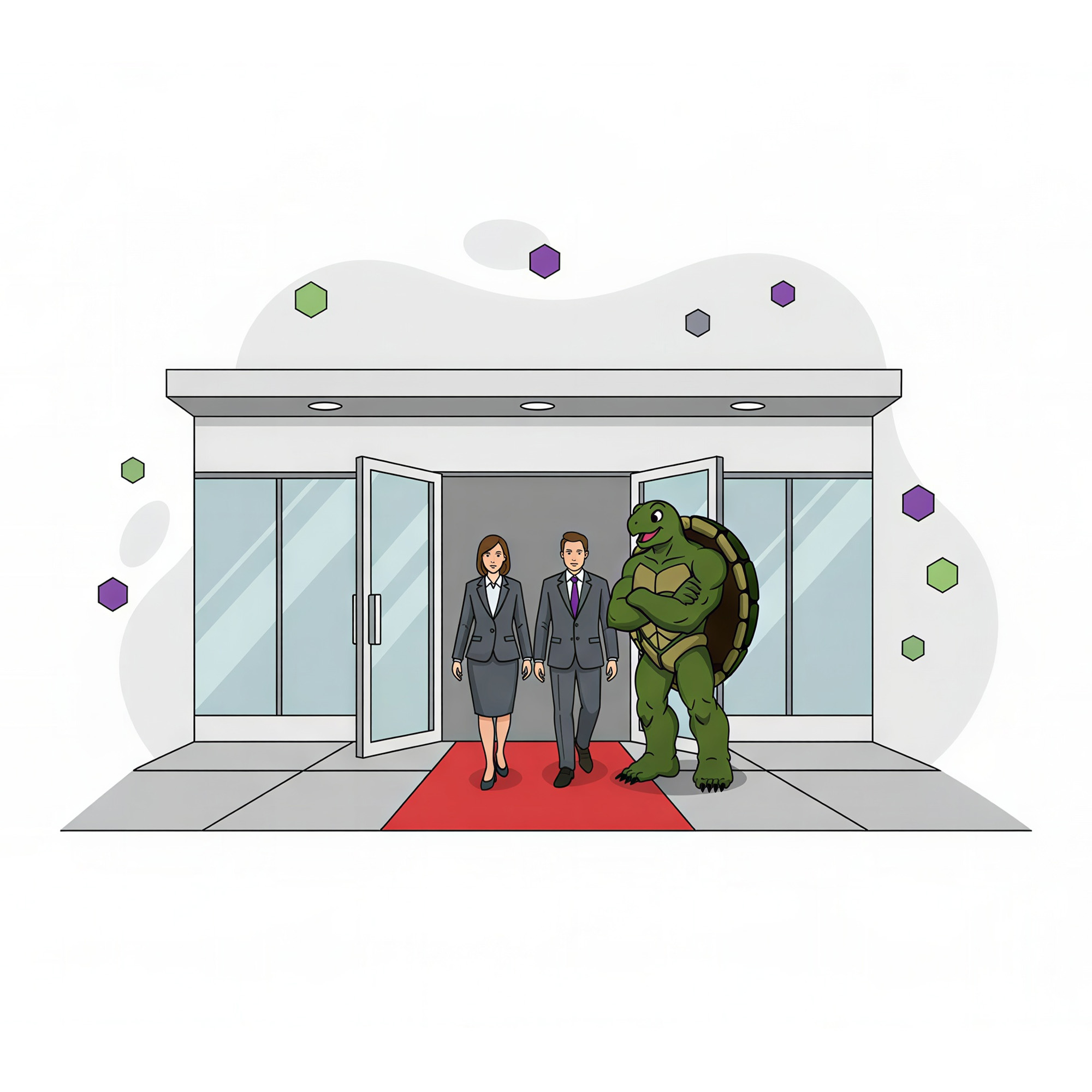 qualified sales prospects leaving a meeting